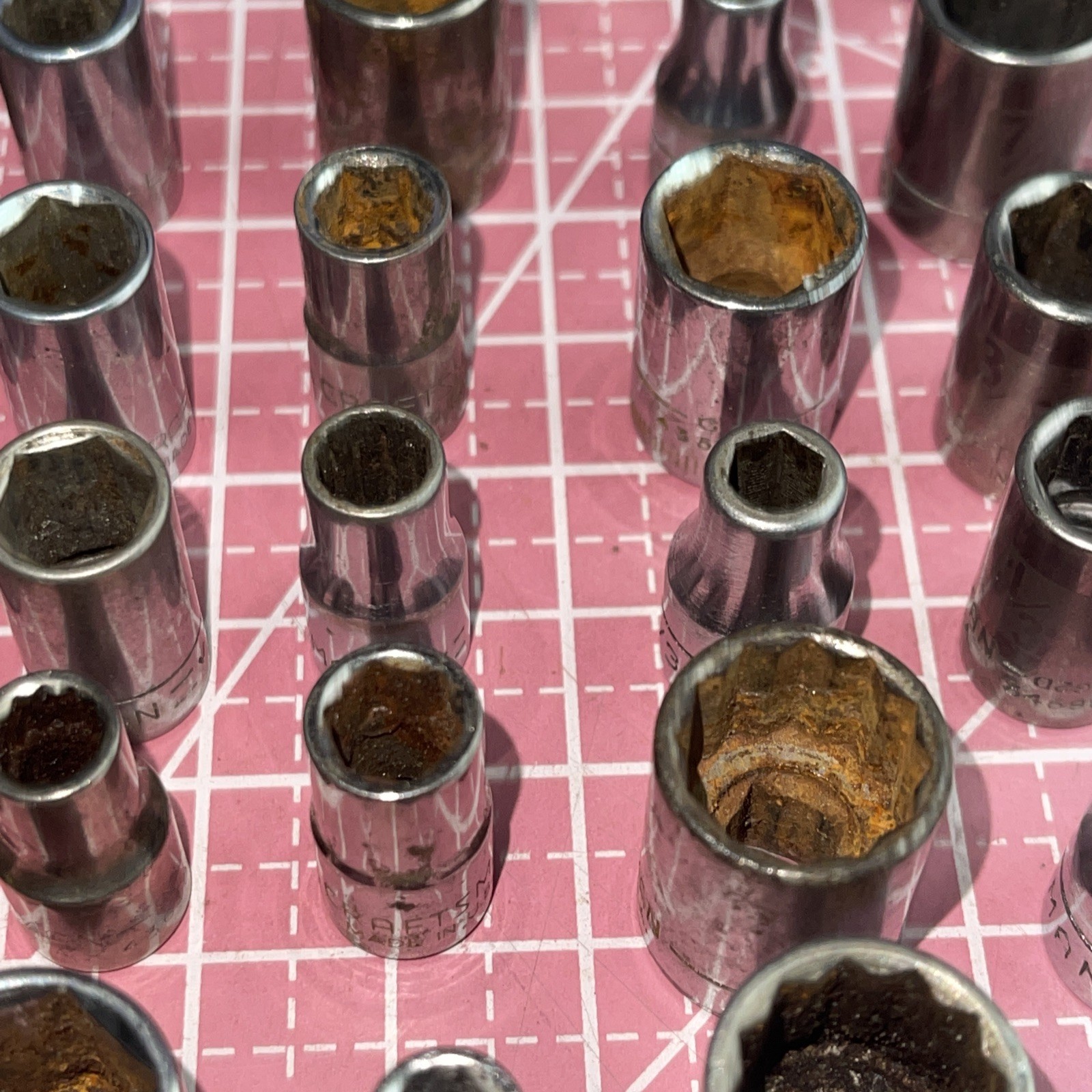Sears Craftsman USA 150 Piece 1/4” Drive Metric SAE Socket Lot Deep 1/4 6 12 Pt