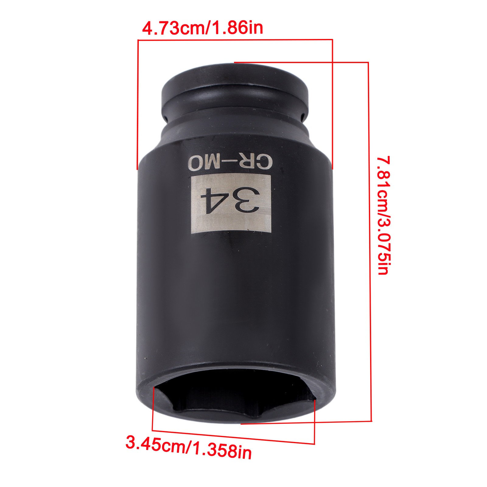 LABLT 12 point 1/2″ Drive Deep Spindle Axle Nut Socket Set 30mm 32mm 34mm 36mm
