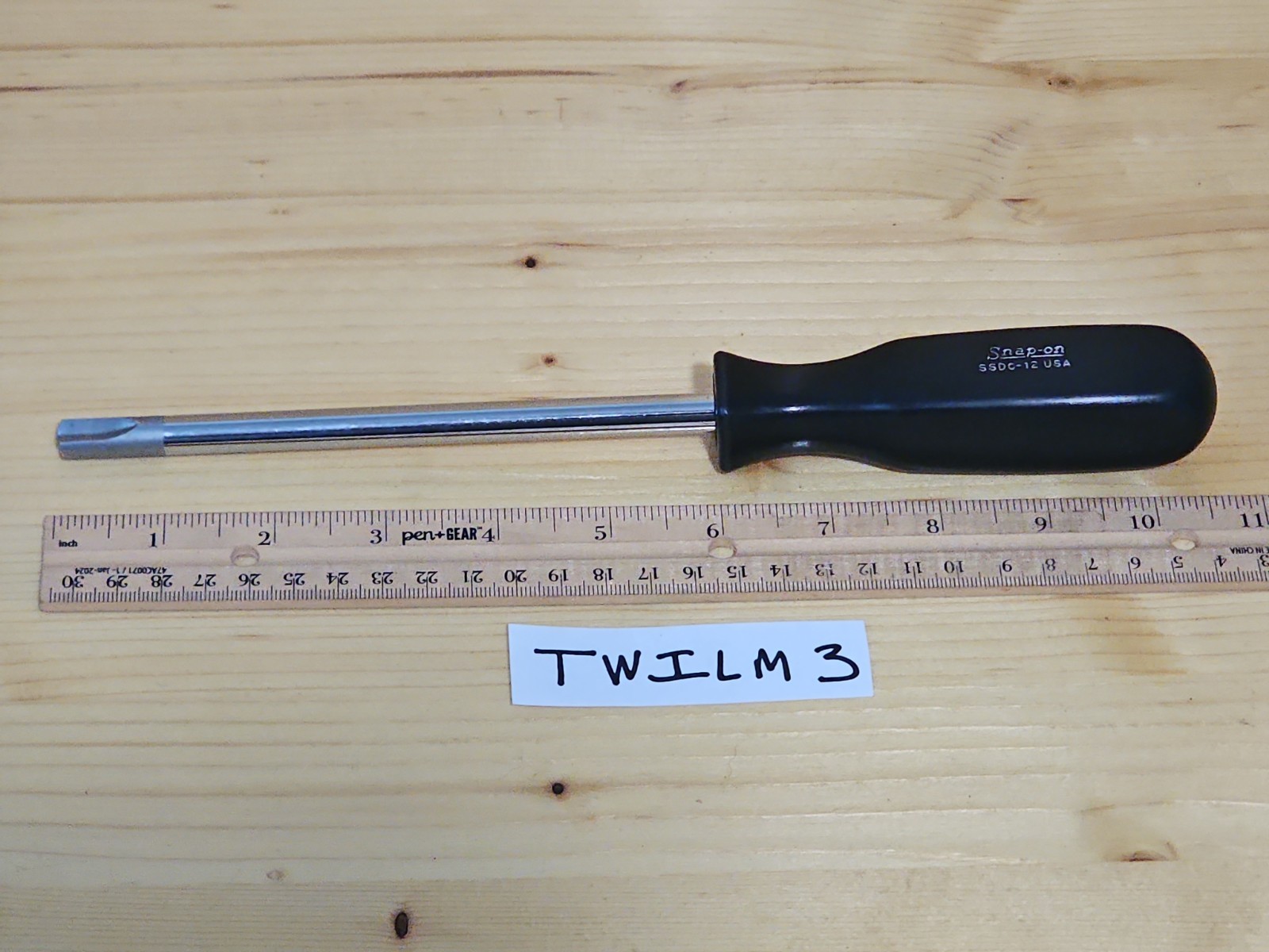 Snap-on Tools SSDC-12 3/8″ Clutch Tip Black Hard Handle Driver Screwdriver USA