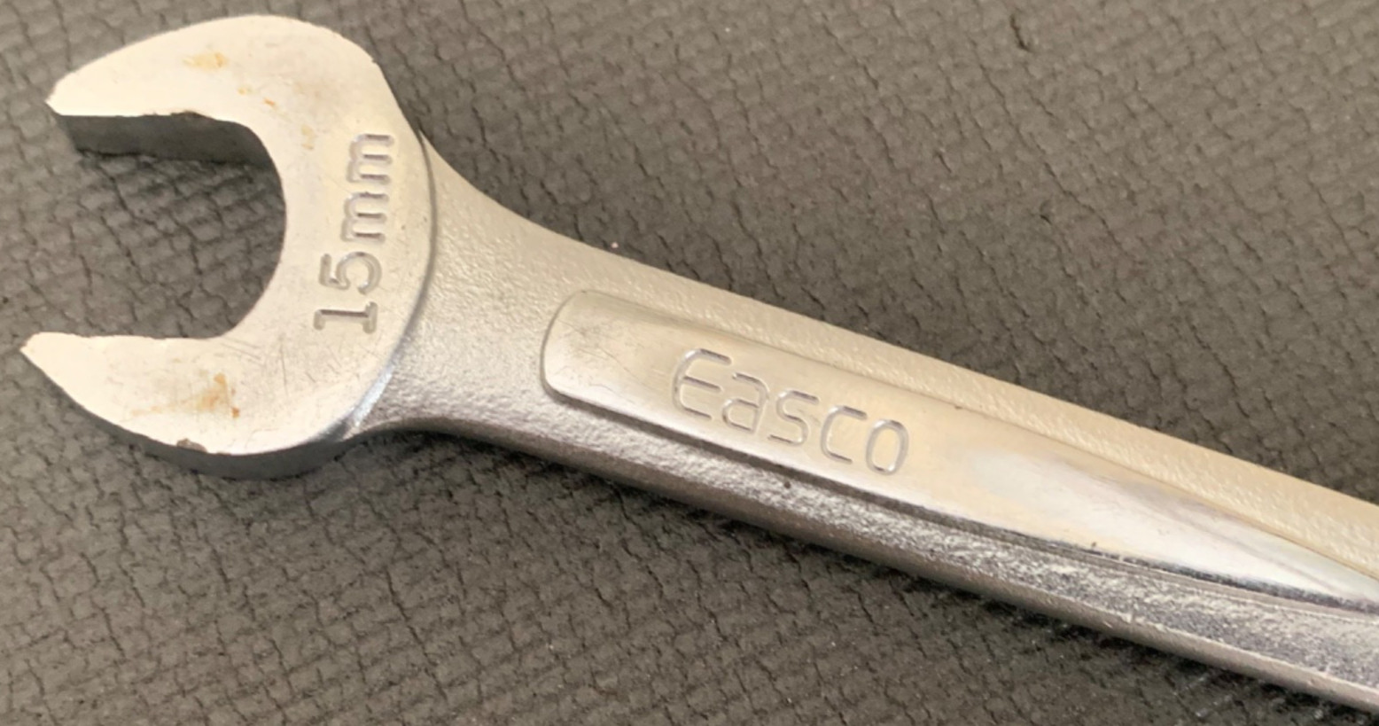 Vintage Easco 61-615 15mm x 13mm Double Open End Wrench Made in USA
