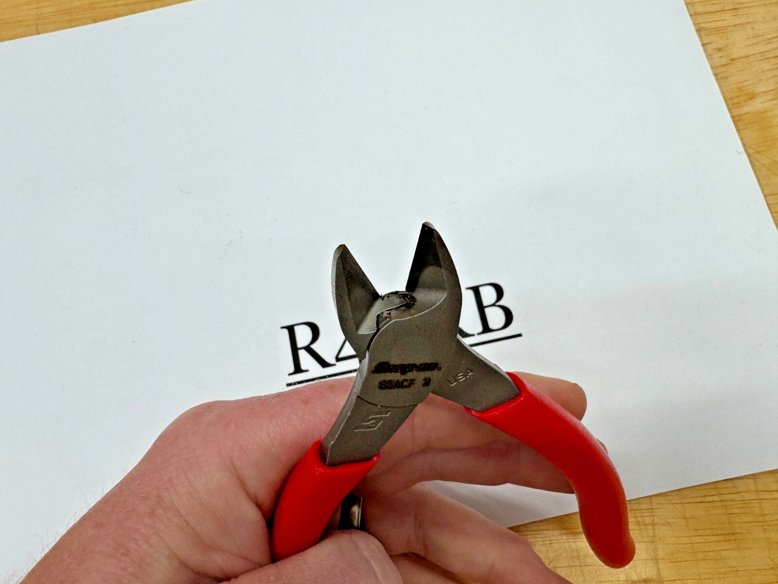Snap-on Tools USA NEW RED 5″ Soft Grip Small Diagonal Cutter Pliers 85ACF