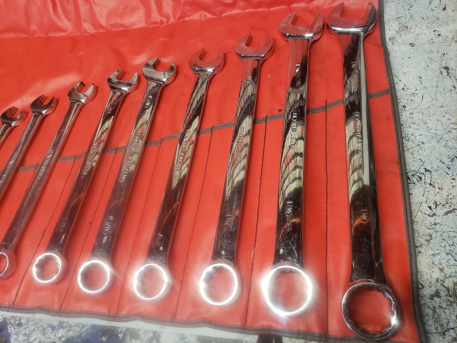 Snap On SAE Wrench Set 14 Pieces Oex Soex
