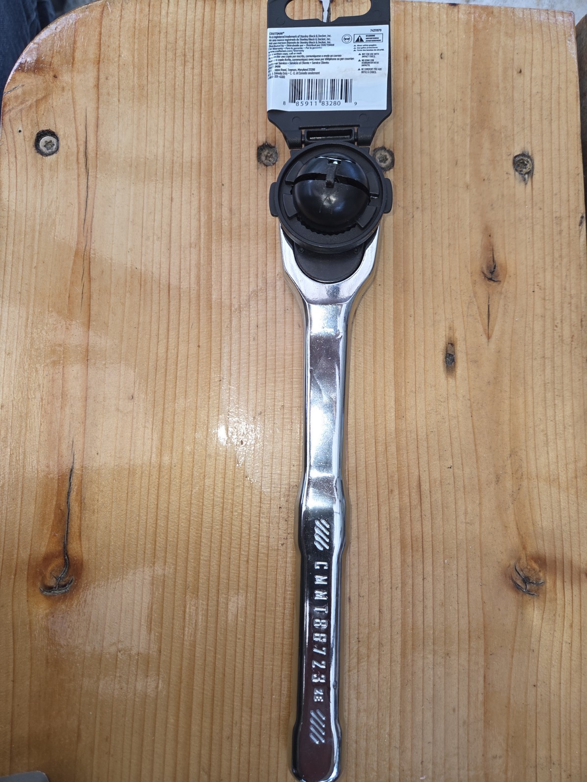 Craftsman CMMT86723 1/2″ Chrome 72 Tooth Low Profile Quick Release Ratchet New!