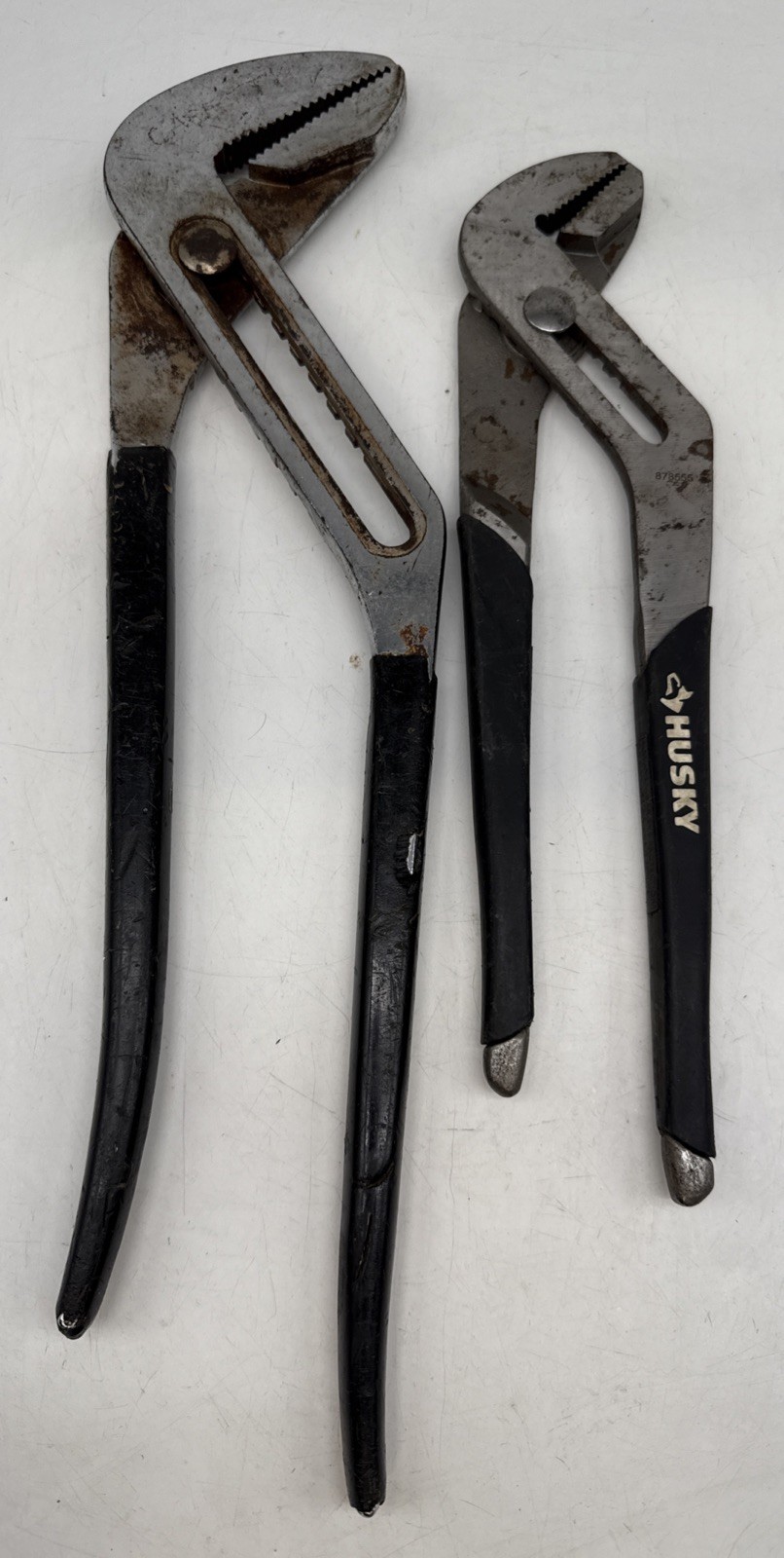 Vintage Tool Lot 16” & 12” Pair Of Joint Pliers Adjustable Tongue & Groove