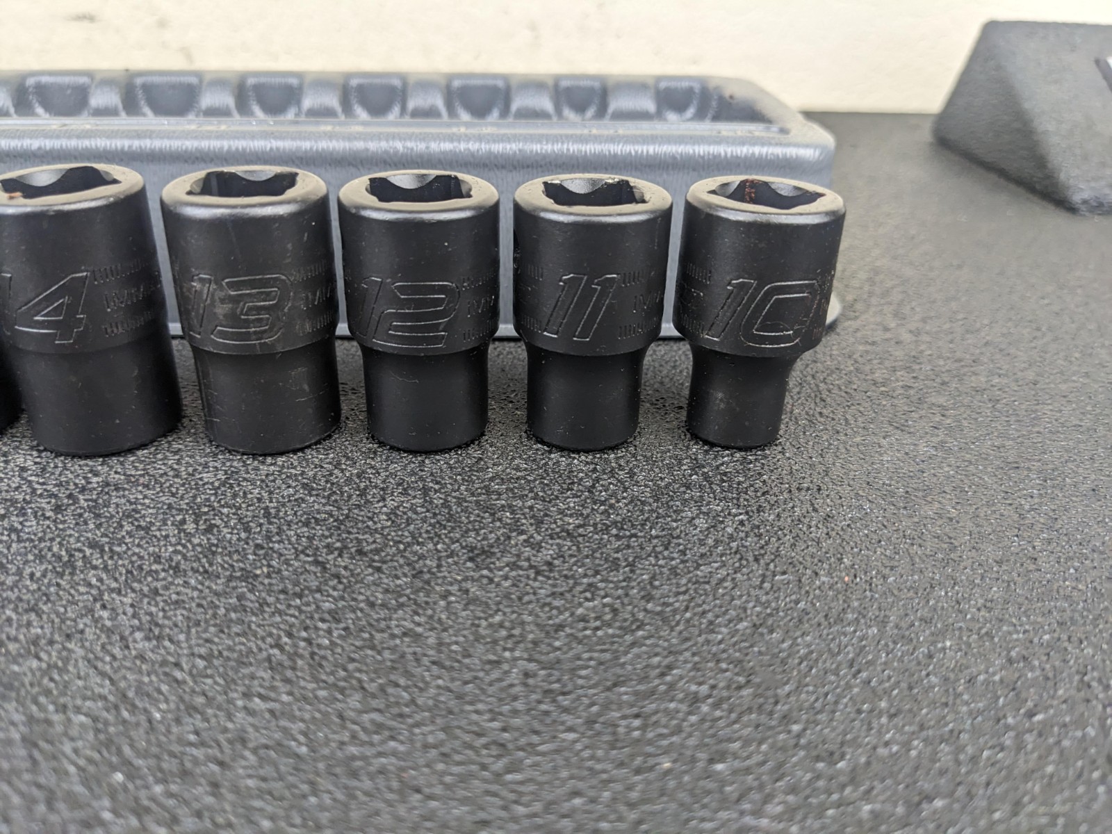 #bm248 Snap On Tools 315IMMYA 15pc 1/2″ Drive Metric Impact Socket Set 10-24mm