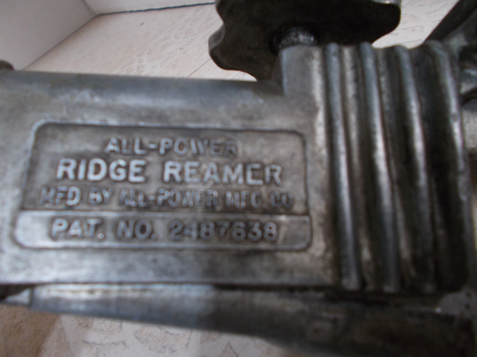 Vintage All-Power Engine Cylinder Bore Ridge Reamer USA (J-1)