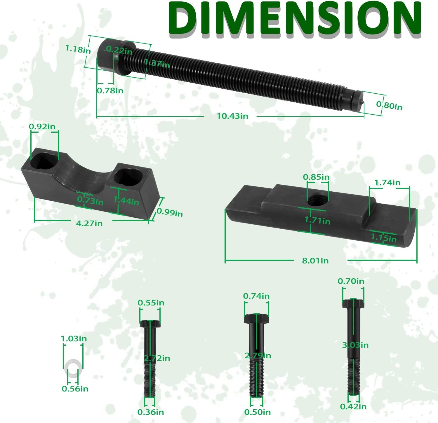 10803 Yoke Puller Yoke Removal Tool Kit for Commercial Trucks & Semi Truck