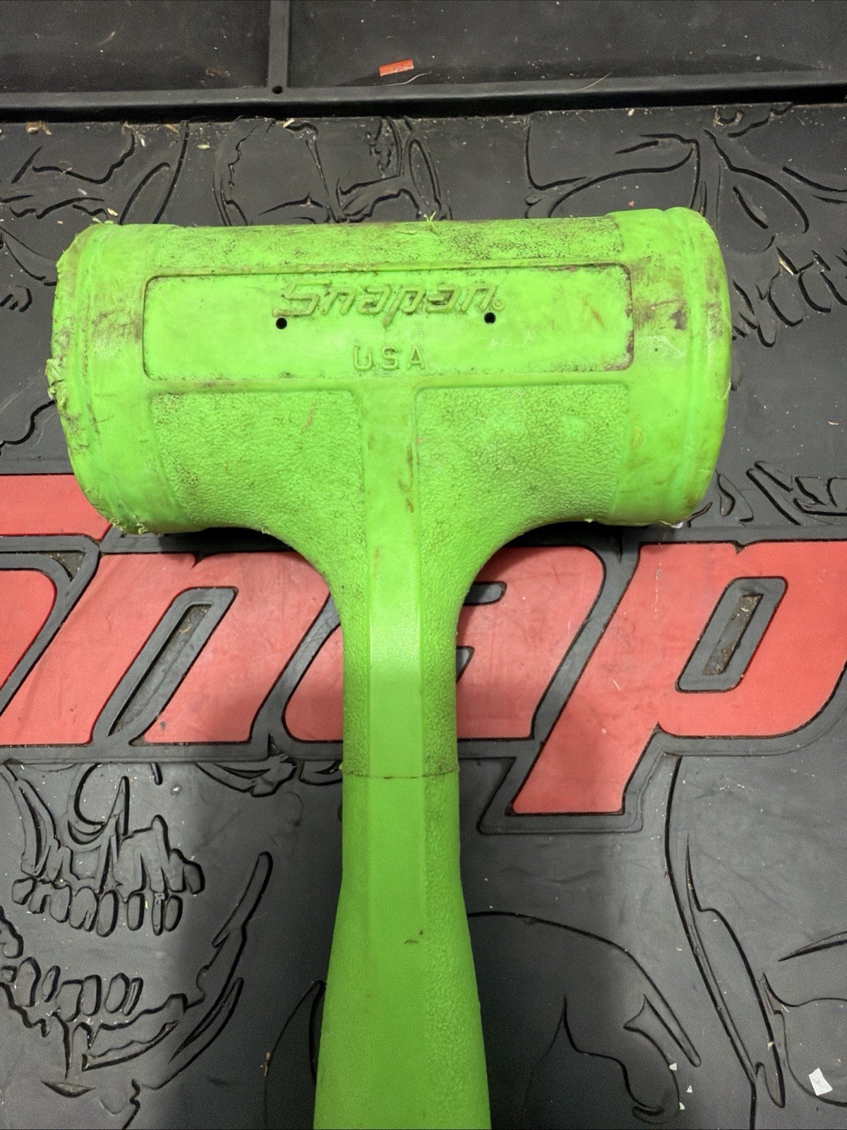 Snap-On HBFE48 Dead Blow 48-Ounce Soft Grip Hammer Green FREE SHIPPING
