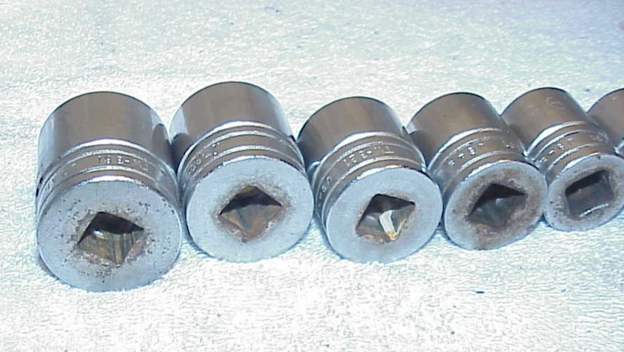 9 pcs Snap On 1/2” Drive Shallow Socket Set 6pt. 1-1/8″ – 1/2″ TW361 TW341 TW321