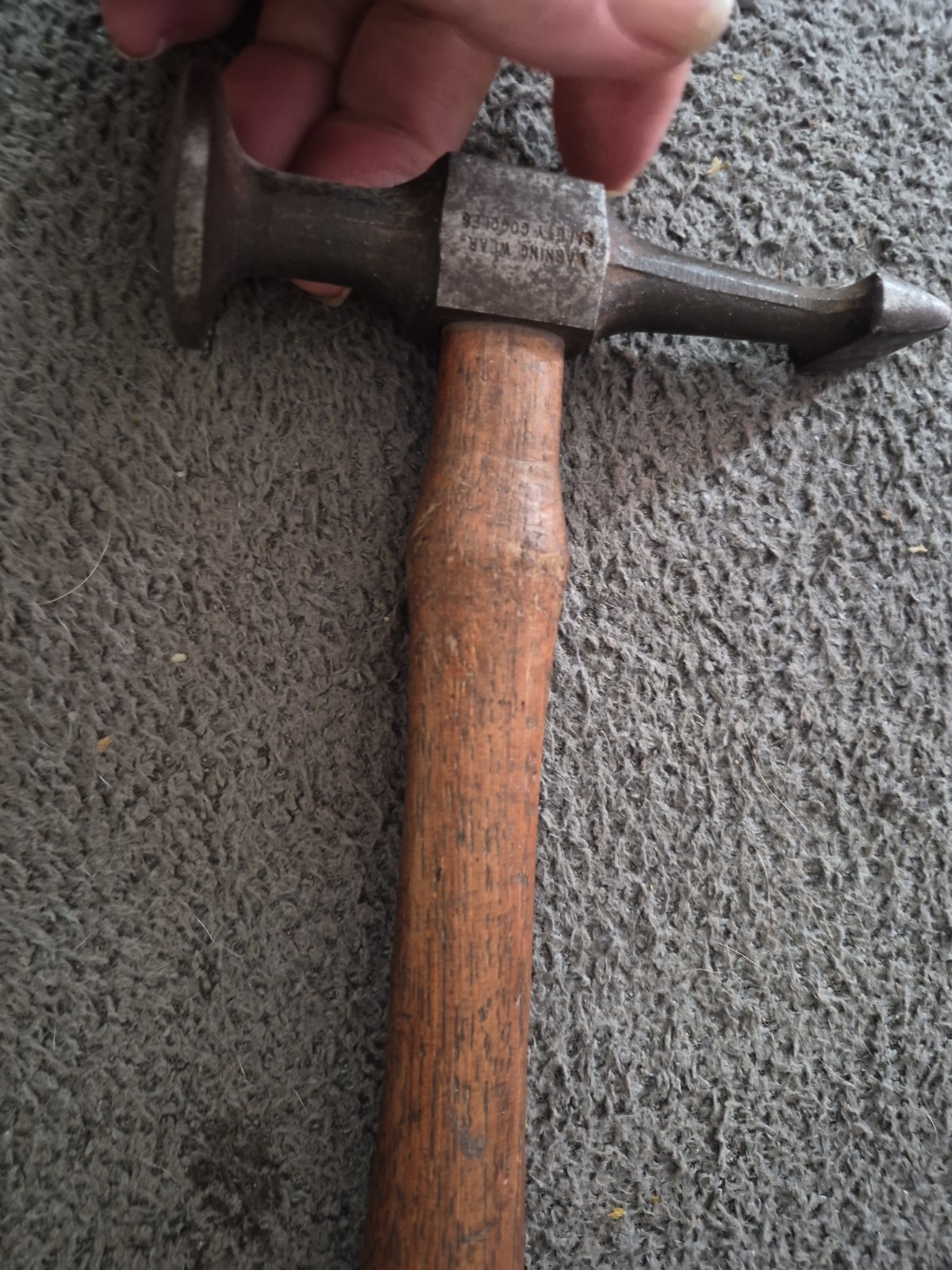 🇺🇸 Snap On Tools Sheet Metal Forming Cross Wide Nose Peen Auto Body Hammer(A)