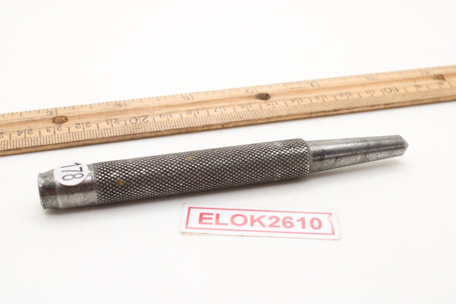 L. S. Starrett Center Punch Knurled Shank 4.75″ Long USA