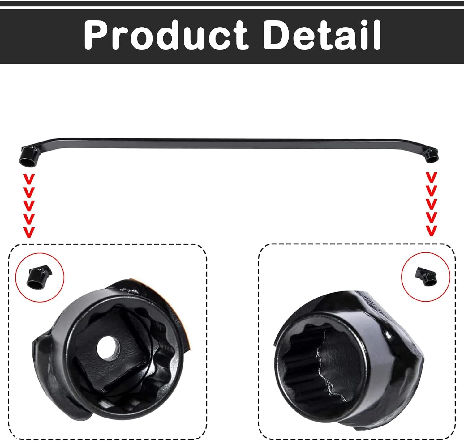 14mm & 19mm Ends Serpentine Belt Wrench Tool for Honda Acura Accord CR-V Civic