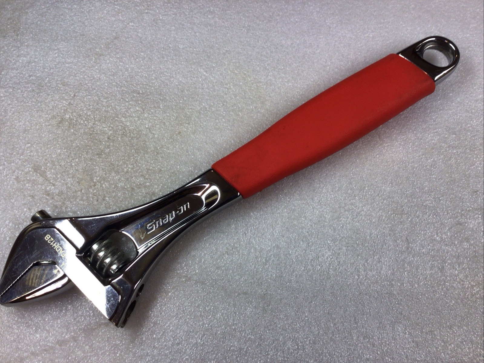 Snap On FADH12B – Flank Drive+ Adj. Wrench, 12” or 300mm, Red Soft Grip-USA-NICE