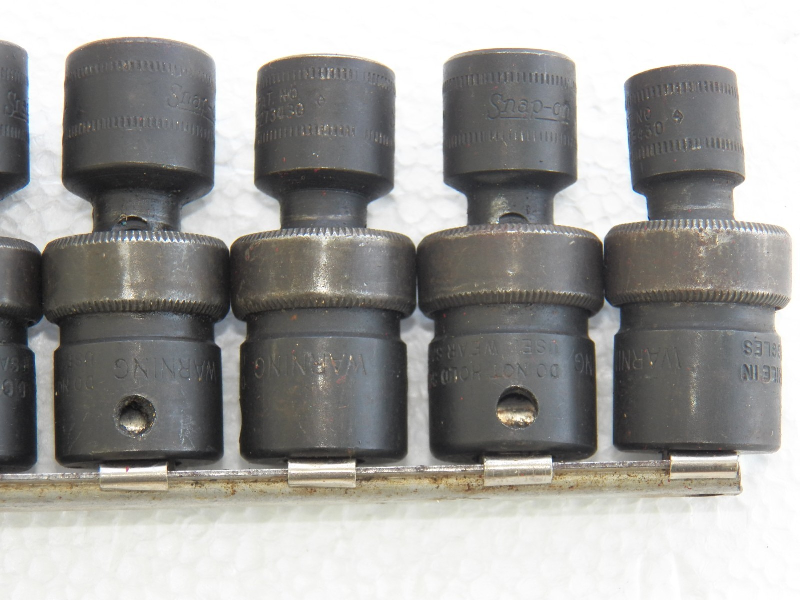 Snap-on 3/8″ drive Metric 10-19 & Sae 3/8-3/4 6-point IMPACT Swivel Socket Sets
