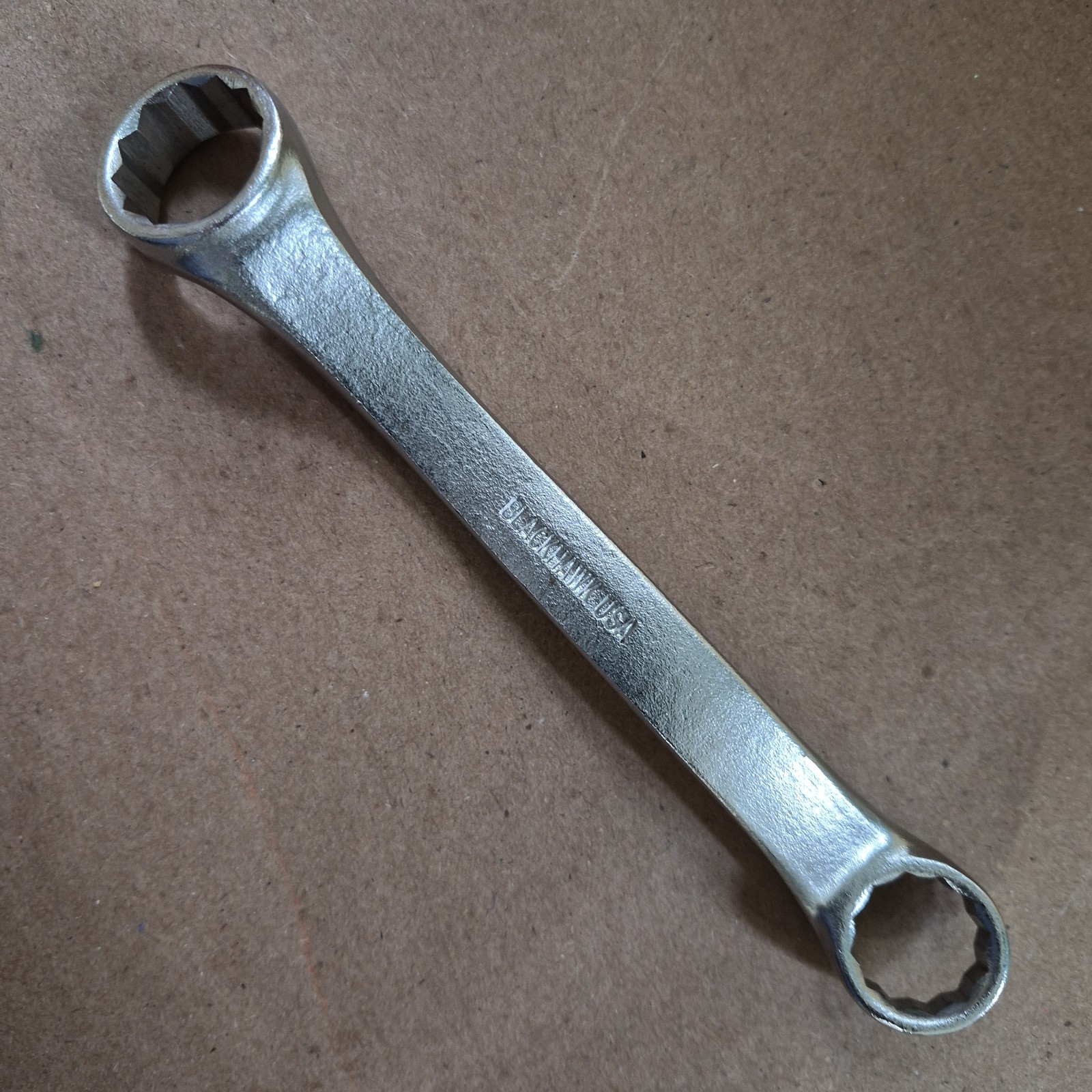 NEW 5/8″ x 3/4″ 12-pt SHORT BOX END WRENCH, 45-degree OFFSET, USA, B/H # BW-1406