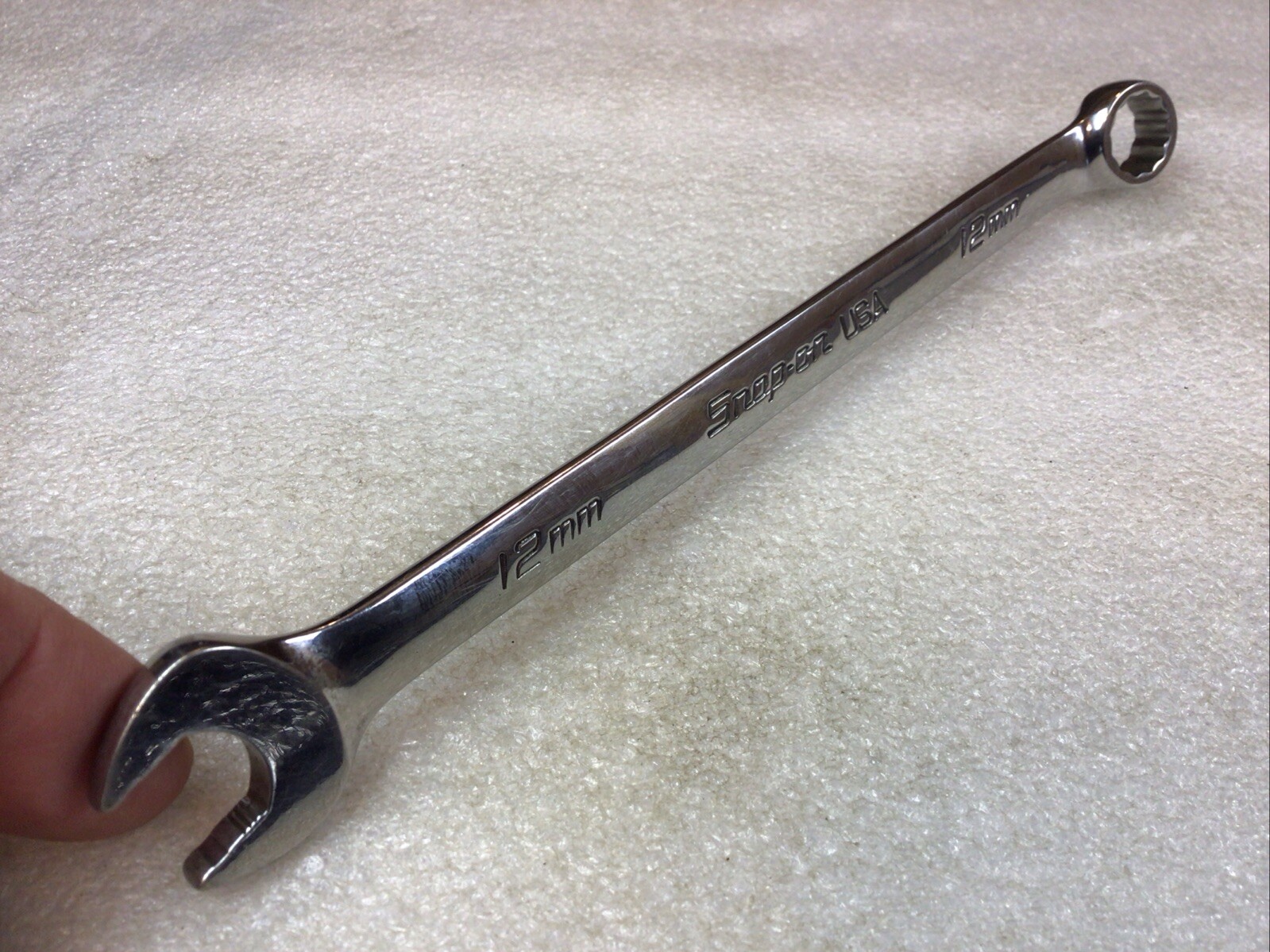 Snap On#SOEXM12 – 12mm, 12 Pt. Flank Dr. Plus, Standard Combo Wrench-USA-NICE-