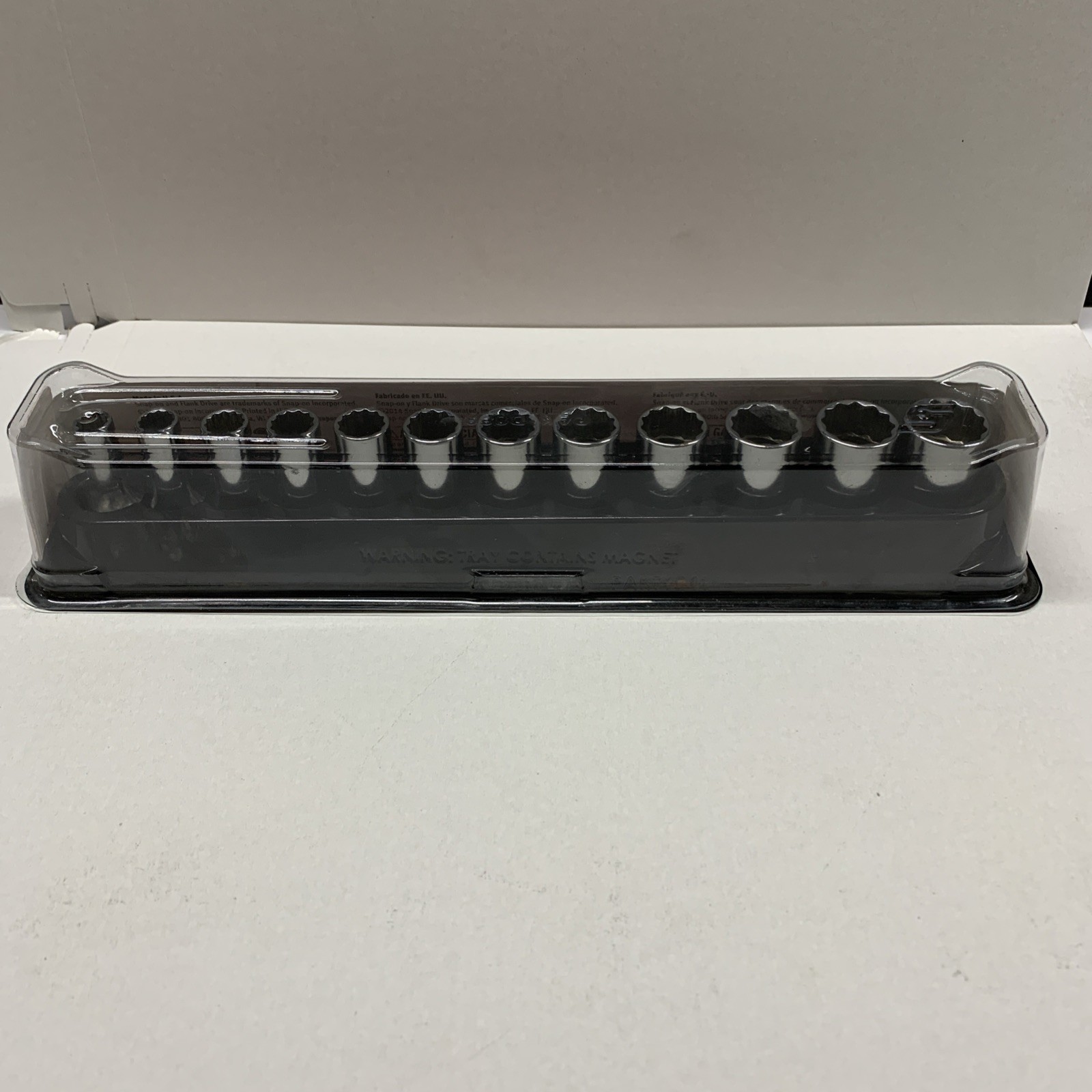 Snap On Tools USA 212FMSY 12pc 3/8″ Dr Metric 12 POINT SEMI DEEP Socket Set NEW