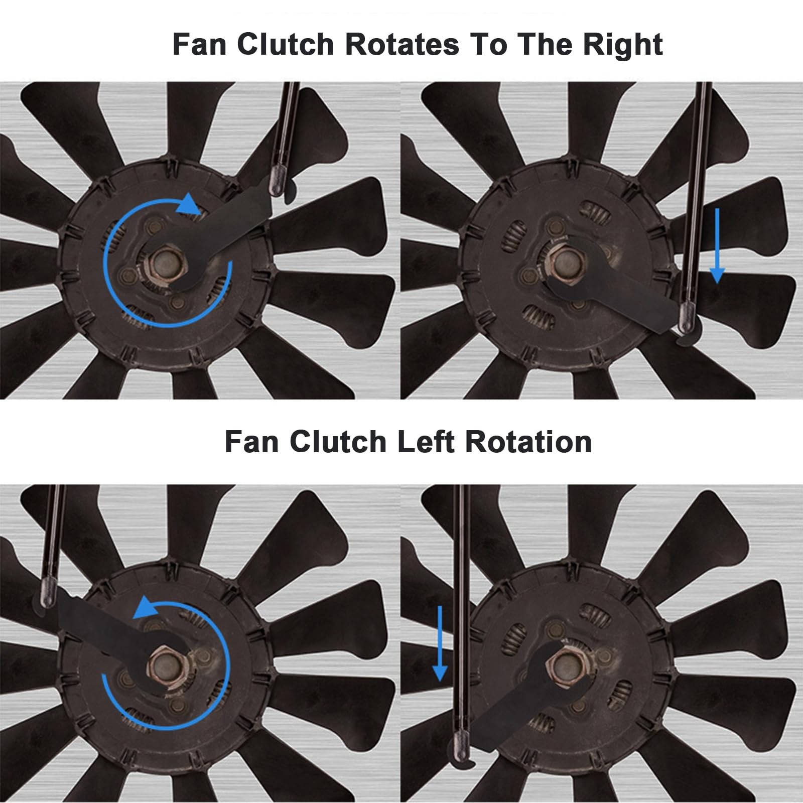 XiTuanYuan 8PCS Fan Clutch Removal Tool Kit, 43300 Pneumatic Black