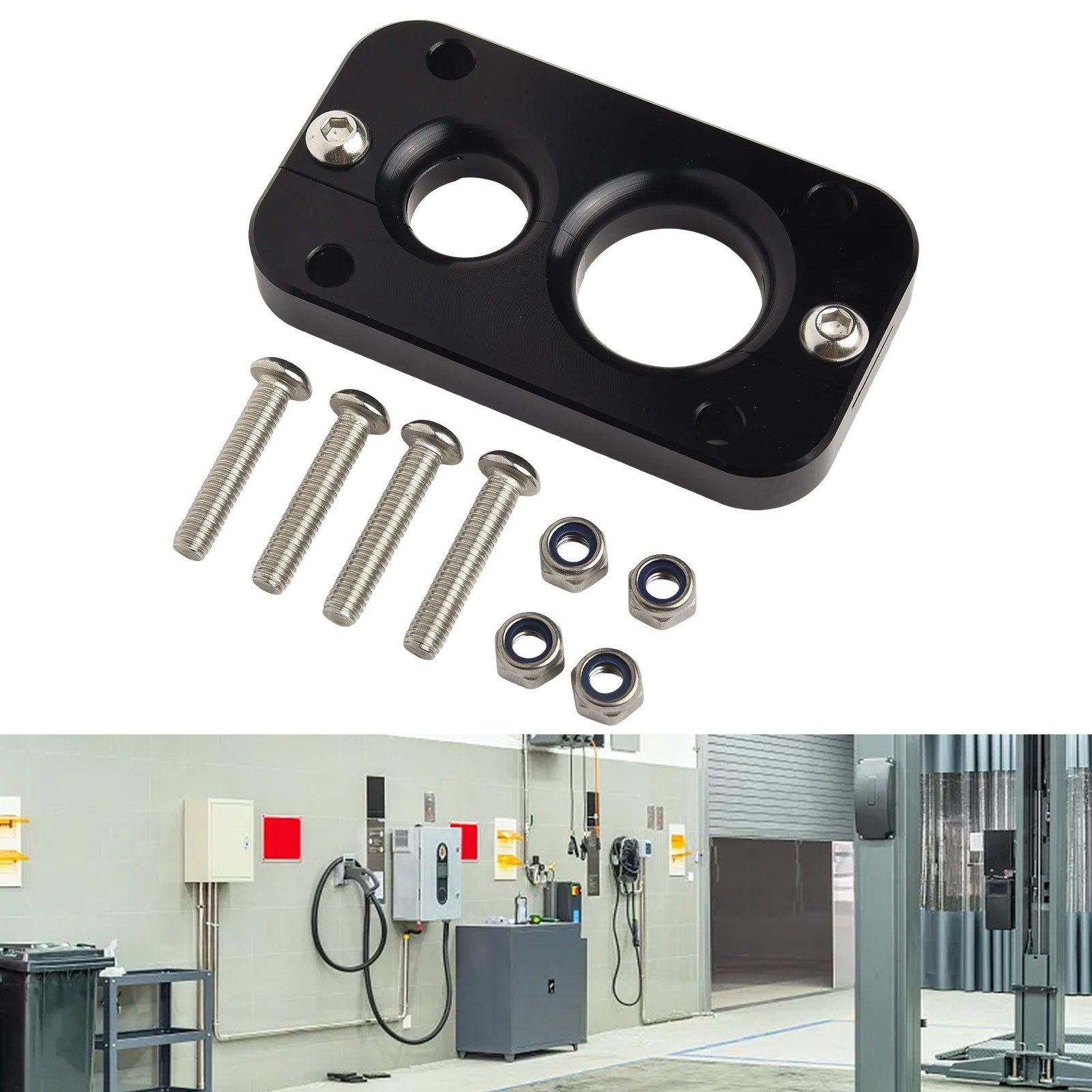 Dual Size Hole Configuration in Firewall Pass Through Compatible with Vehicles