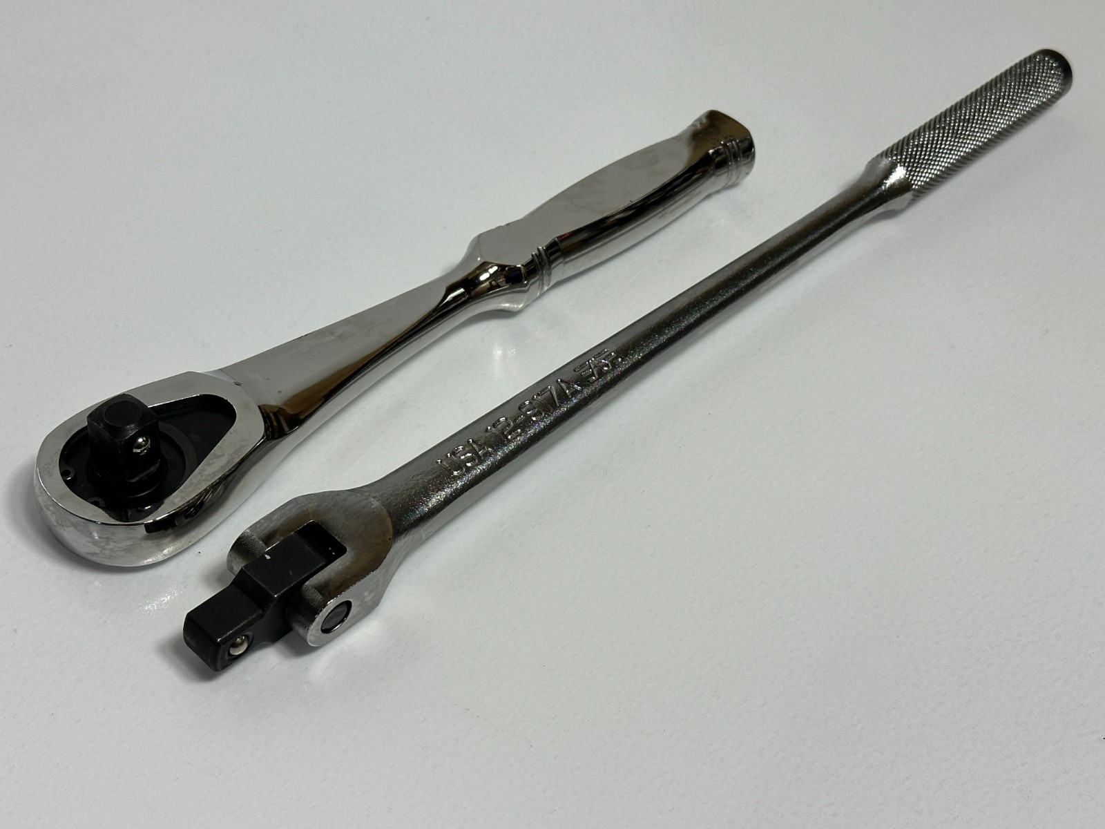 Armstrong Tools USA 12-992 Full Polish Chrome Ratchet w/ Breaker Bar 1/2″ Drive