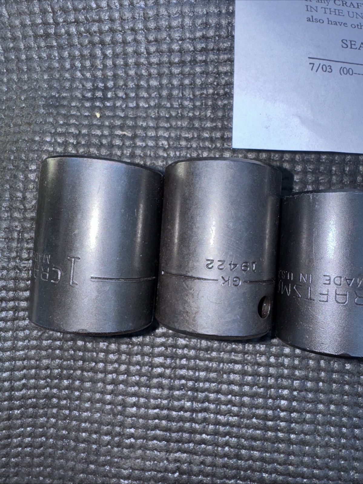 Sears Craftsman USA Nos Impact socket Set Catalog 1/2” Drive SAE 19970 GK