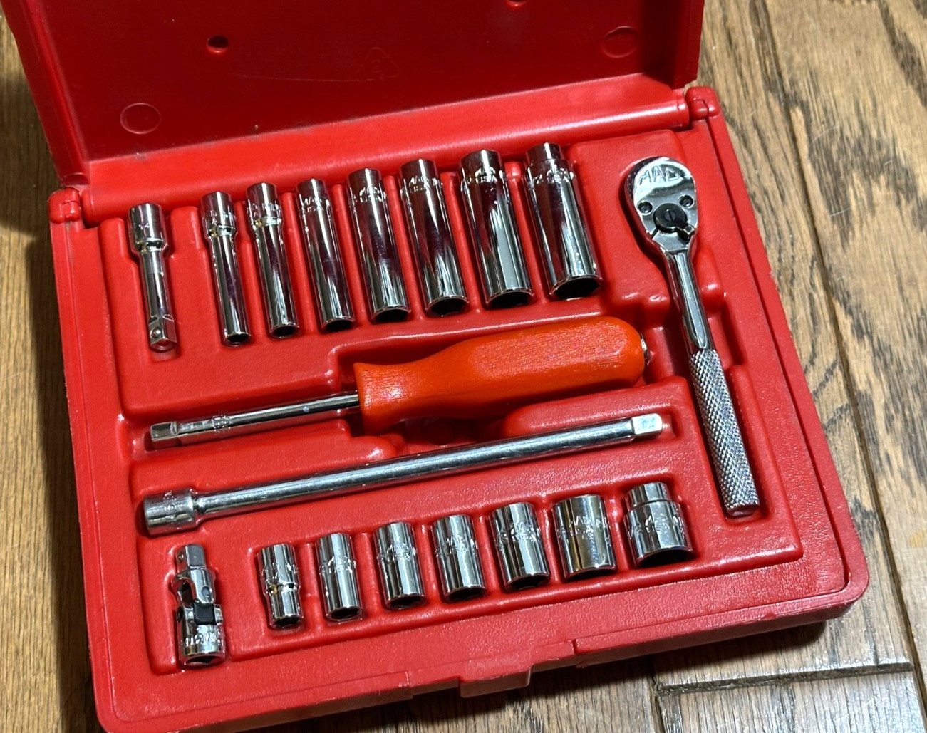 🇺🇸 MAC Tools 1/4″ Ratchet Socket Set General Service Extension Swivel Lot Box