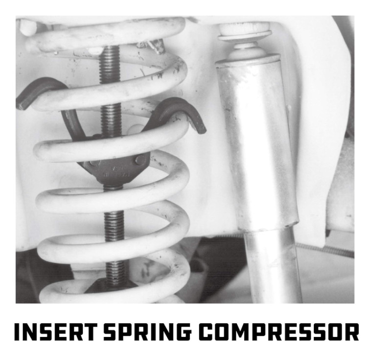 Coil Spring Compressor Kit 5-Piece Heavy Duty Spring Removal Inner Shock Abso…