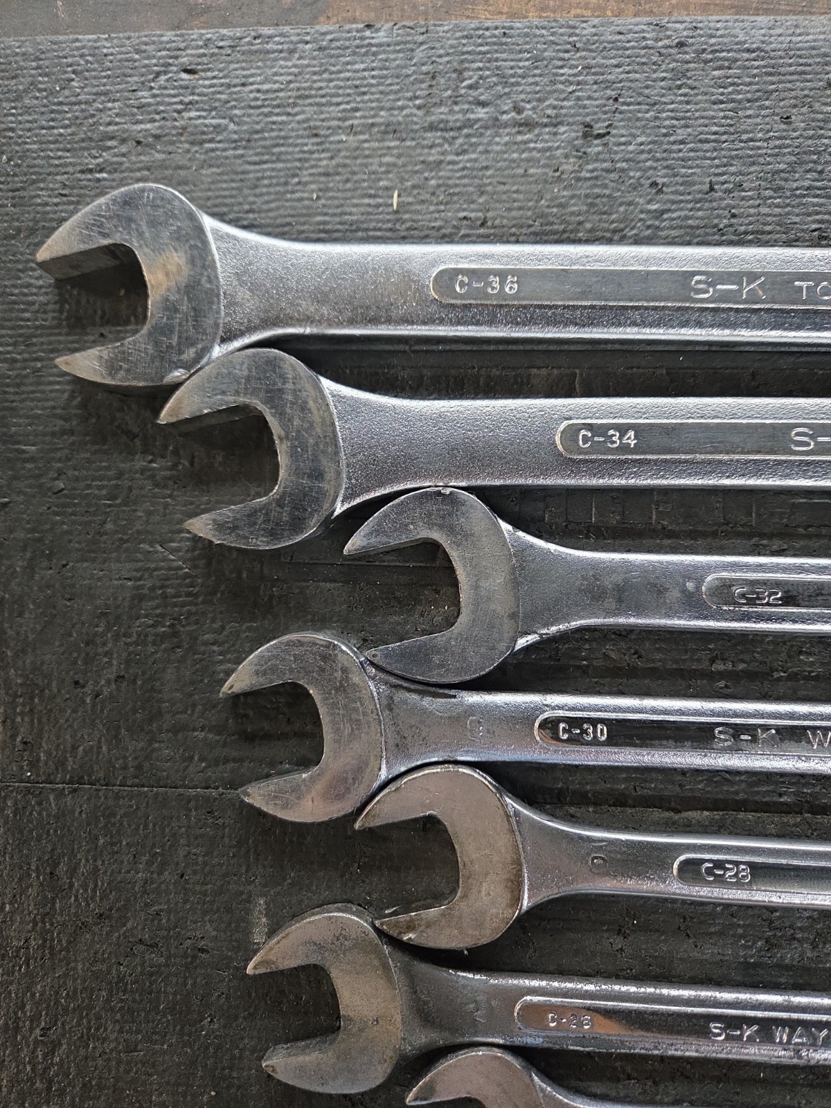 Vintage S-K Wayne 14-Pc SAE Combination Wrench Set 5/16″ – 1 1/8″ USA