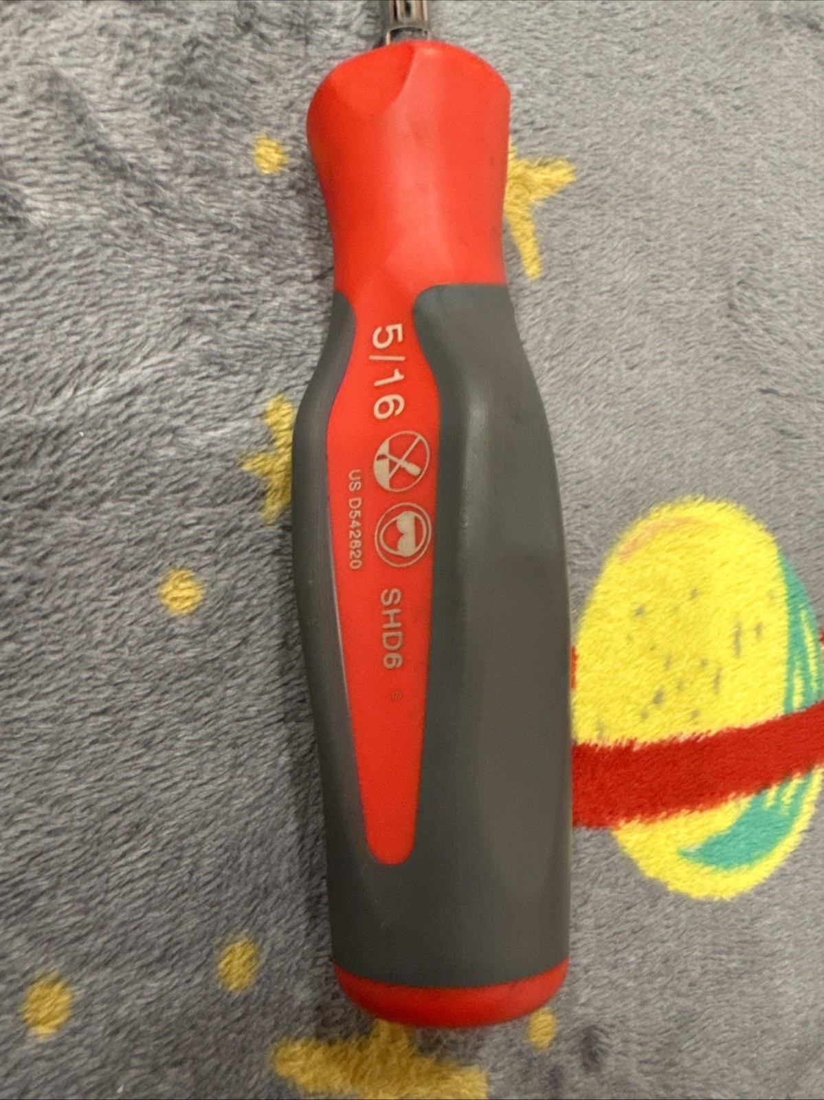 Snap On Tools USA Screwdriver 5/16 Flat Head D542620 PHILLIPS SHD6 Soft Grip 6“