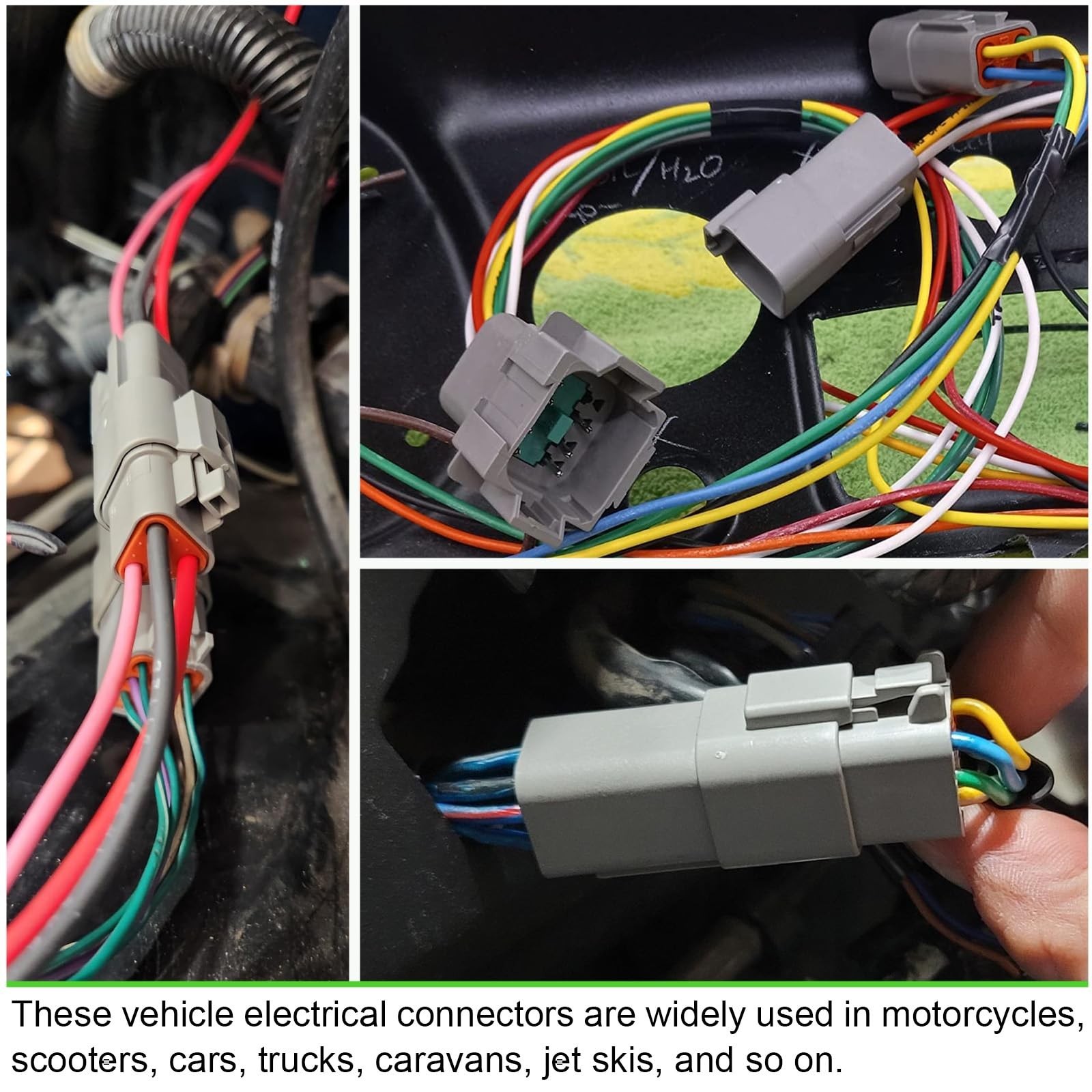 20 Sets Automotive Waterproof DT Connector Kit – 2/3/4/6/8/12 Pin Electrical Con