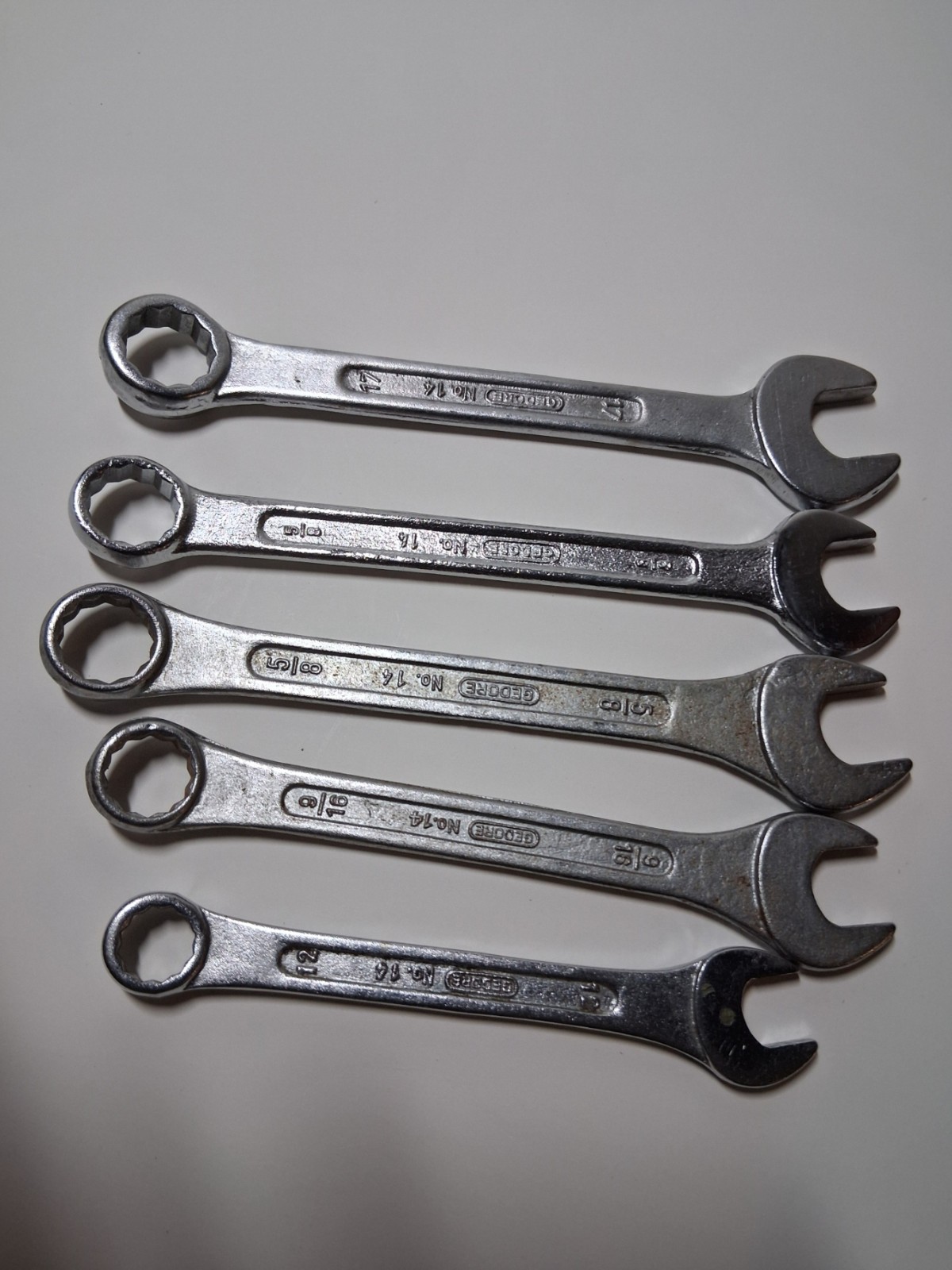 GEDORE 5 pc wrench lot