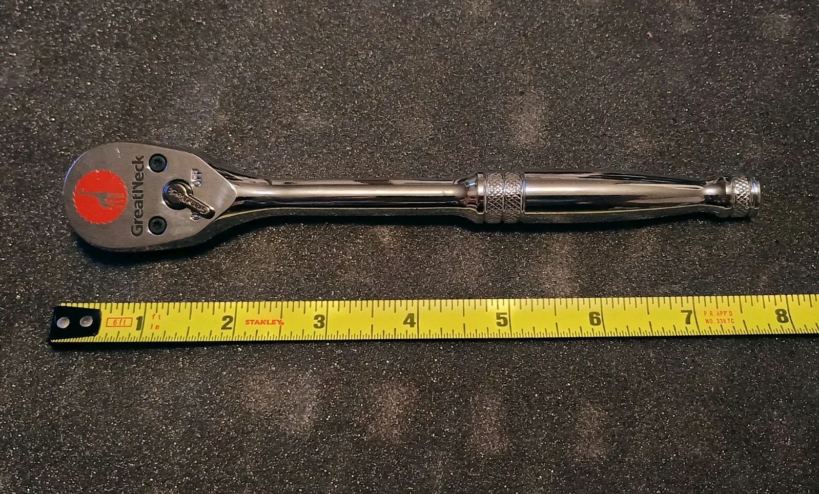 Rare GREAT NECK 3/8″ Drive Ratchet Model 28000 7.75″ Inches In Length