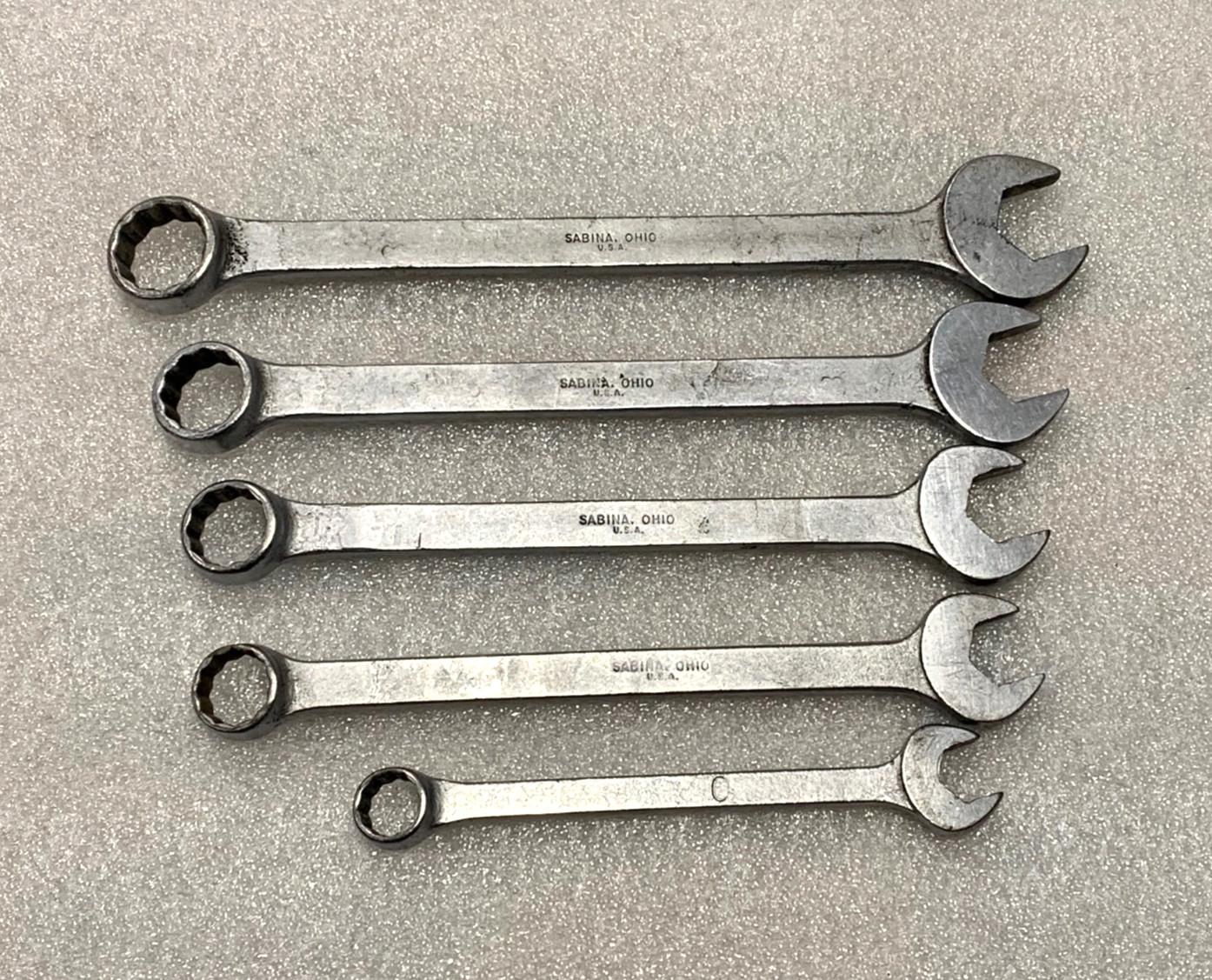 5 Mac Tools Combo Wrench 12 Point Boxed End C11 7/8, C10 13/16, C9 3/4, C8, C6