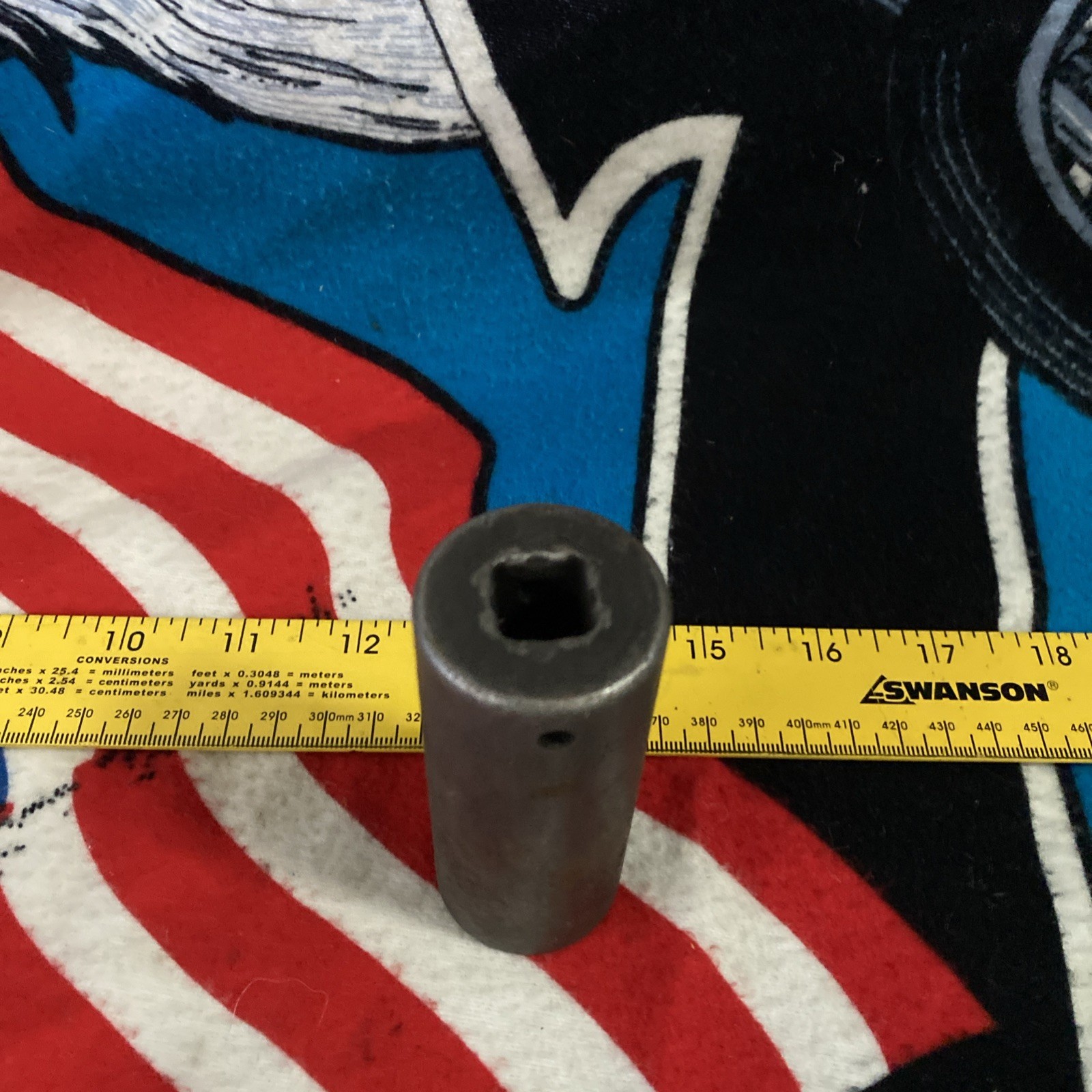 Snap on 1 in SIM320 6 Point Deep Impact Socket 1/2″ Drive USA Vintage Tools