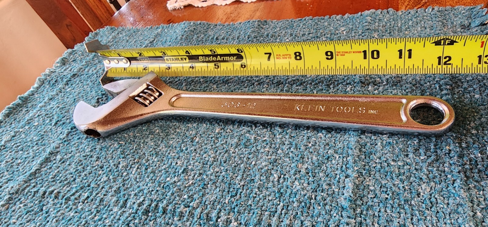 VINTAGE KLEIN TOOLS, INC., 506-12 ADJUSTABLE WRENCH 12″, 300mm OAL! MADE IN USA!