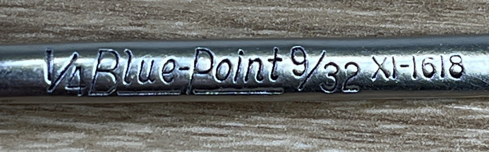 Blue-Point 1/4″ & 9/32” Box End Combination 6-Pt Hand Wrench X1-1618 Vintage