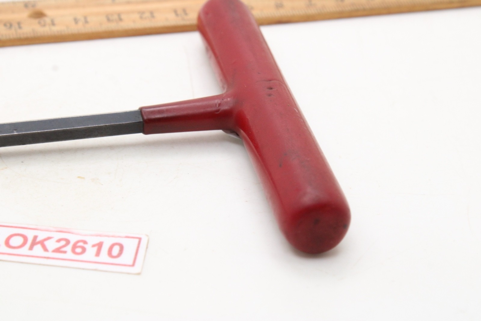 Unbranded 6mm 6 Point Metric Red Rubber Handle Hex Allen Key T Handle USA