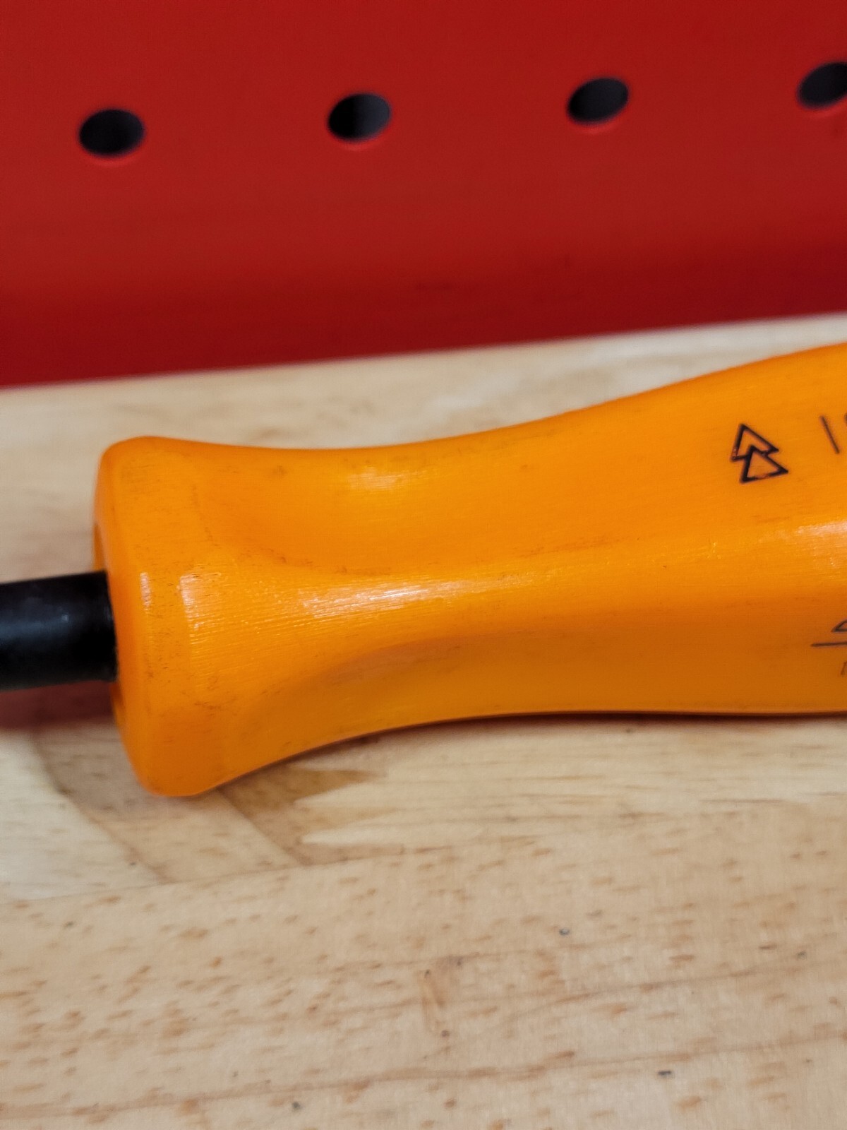 Snap-on Tools ORANGE Flat Head Tip Non-Conductive Composite Screwdriver 1000V