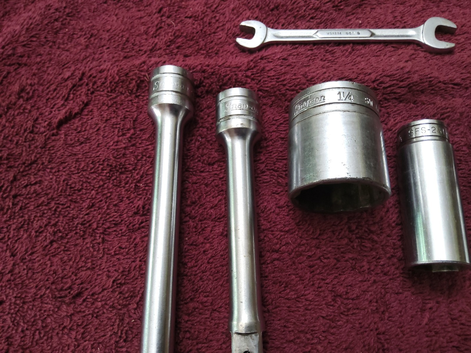 6 Snap-On Set, SX5 & SX10 3/4″ SFS-241, 1 1/4″ SW-401, VS1214, 13/16″ Swival CFU