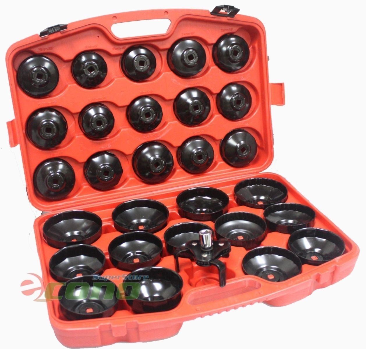 30pcs Oil Filter Cap Wrench Cup Socket Tool Set Mercedes BMW VW Audi Volvo Ford