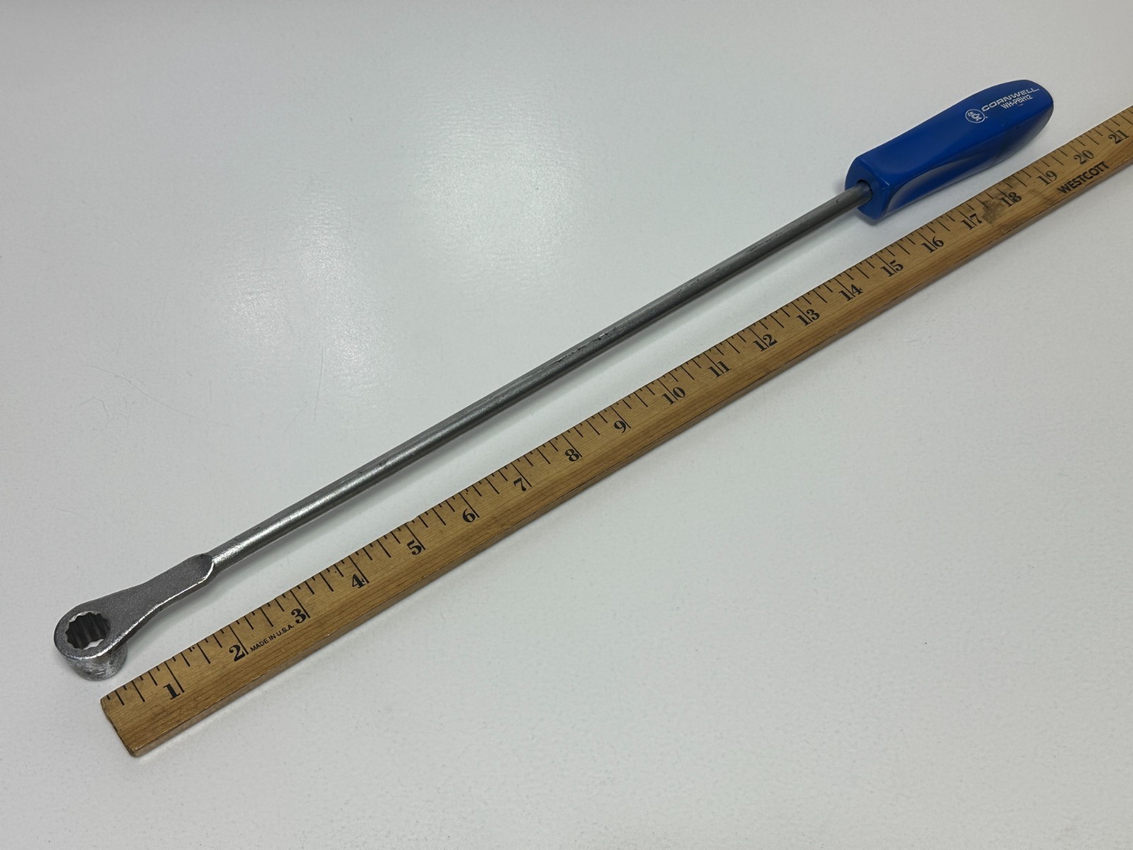 Cornwell USA Blue Hard Handle 20″ XL Long Custom Fan Clutch Wrench 1/2″ SAE DEEP