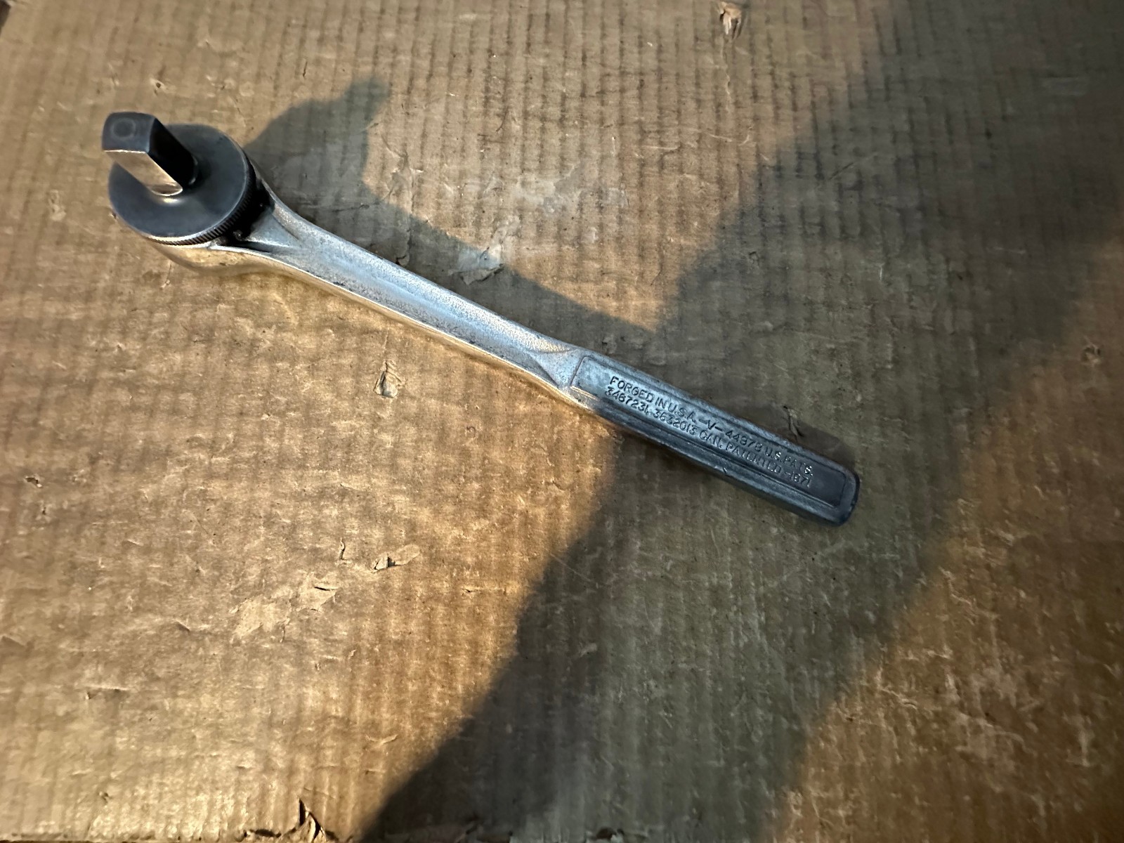VTG CRAFTSMAN 1/2″ DRIVE THUMB WHEEL FINE TOOTH RATCHET V-44978 USA ( LOT 5 )