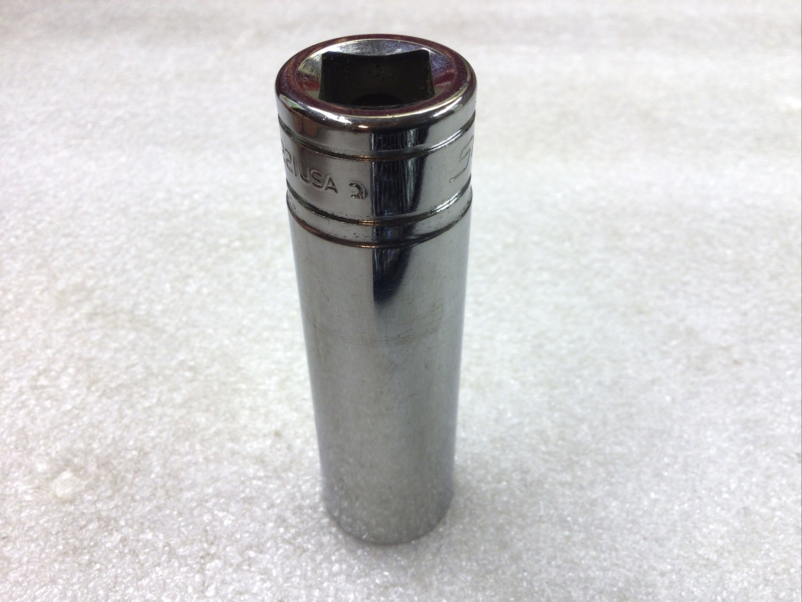 Snap-On#TS221 – Chrome 11/16”SAE, Deep Socket, Flank Dr. 1/2″ Dr. 6 Pt.-USA-NEW