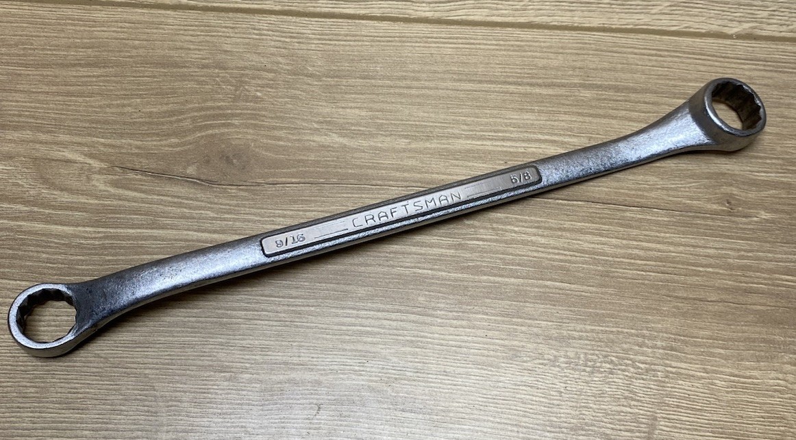 Vintage Craftsman SAE Box End Wrench 9/16” x 5/8” Forged in USA 12pt.
