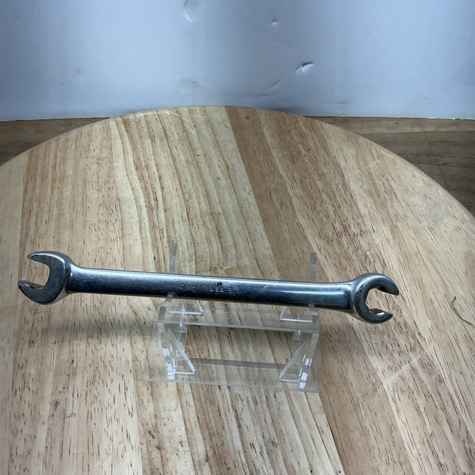 Snap On Tools RXS12 3/8″ SAE Open End/ Flare Nut Wrench 6 Point USA Chrome(U)