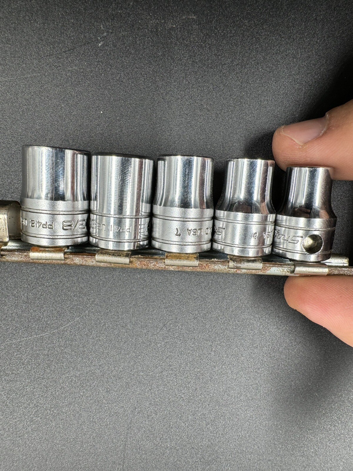Snap On Tools 5 Piece Internal Pipe Plug Socket PP412 PP411 PP410 PP409 PP408