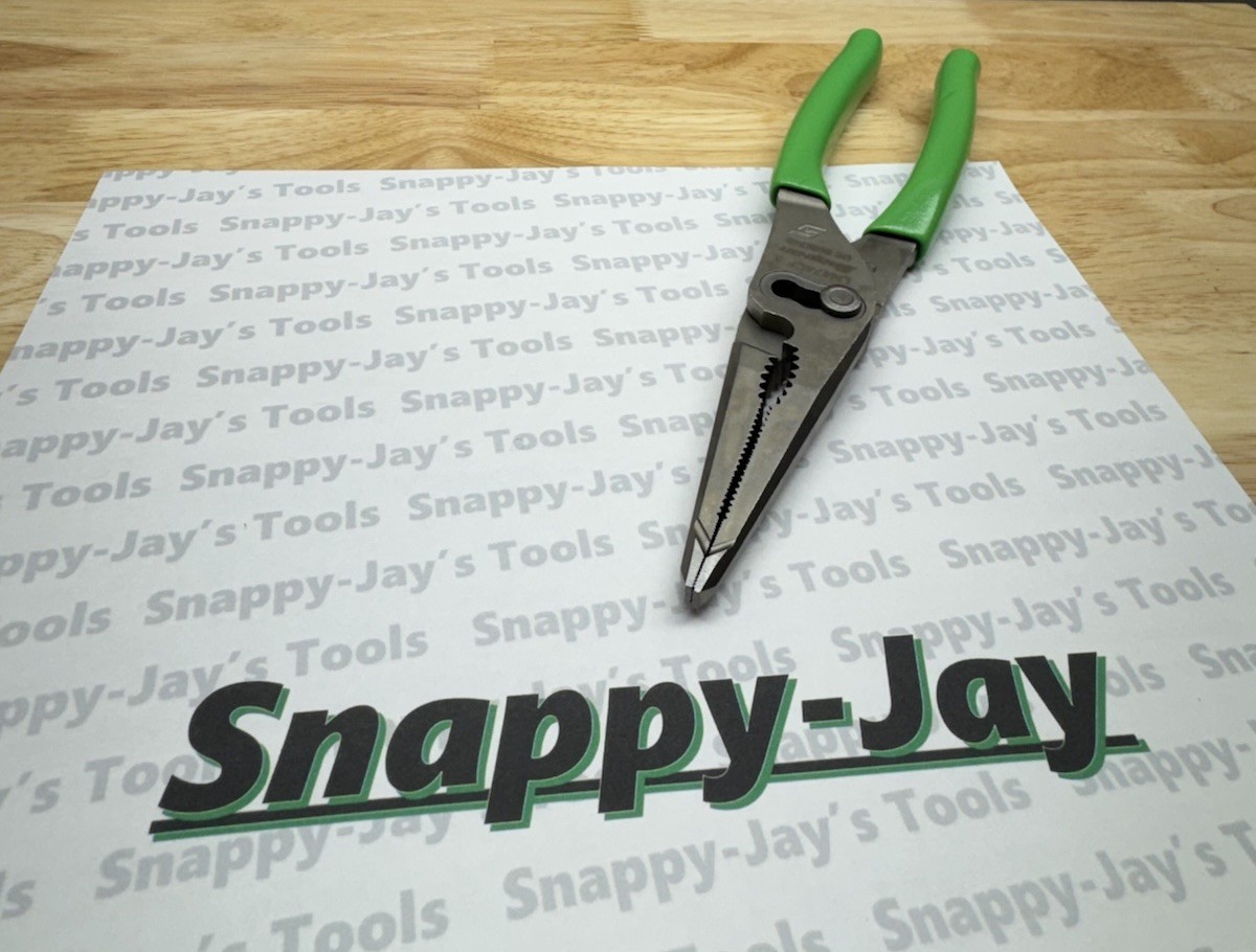 Snap-on Tools USA NEW GREEN 9″ Talon Grip Long Nose Slip Joint Pliers LN47ACF