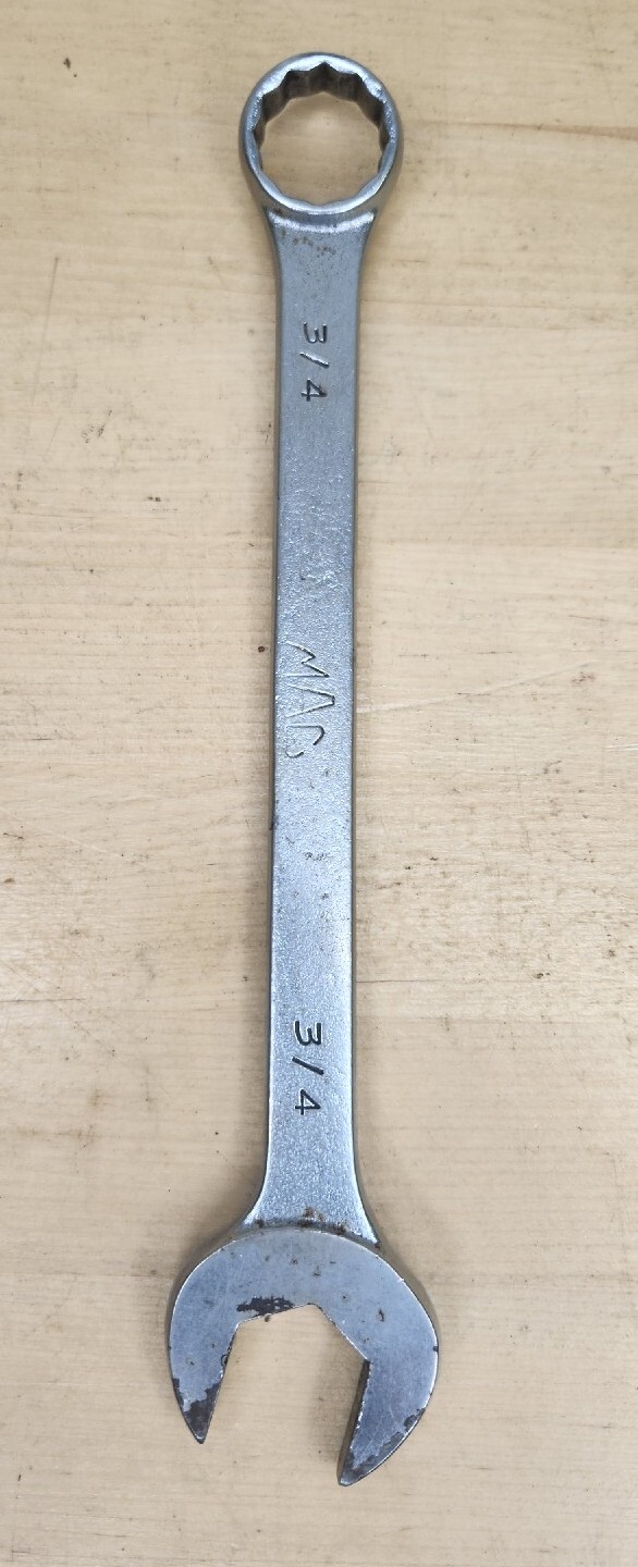 Vintage MAC Tools 3/4″ Standard Handle 12 Pt Combination Wrench CW24 Ships Free