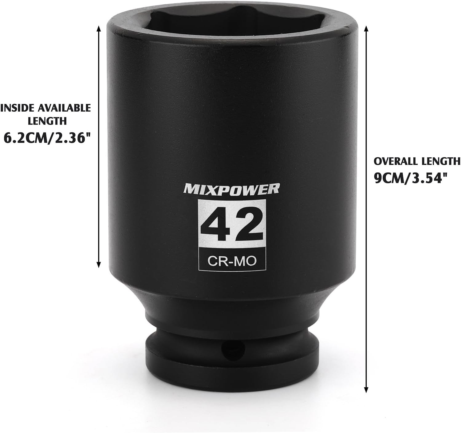 3/4″ Drive 42mm Deep Impact Socket – Chrome Molybdenum 6 Point Design