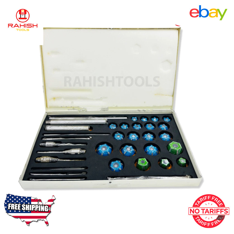 Valve Carbide Small Tipped Seat Cutter Set 21x 30 45 70 (20 Degree) For Vintage